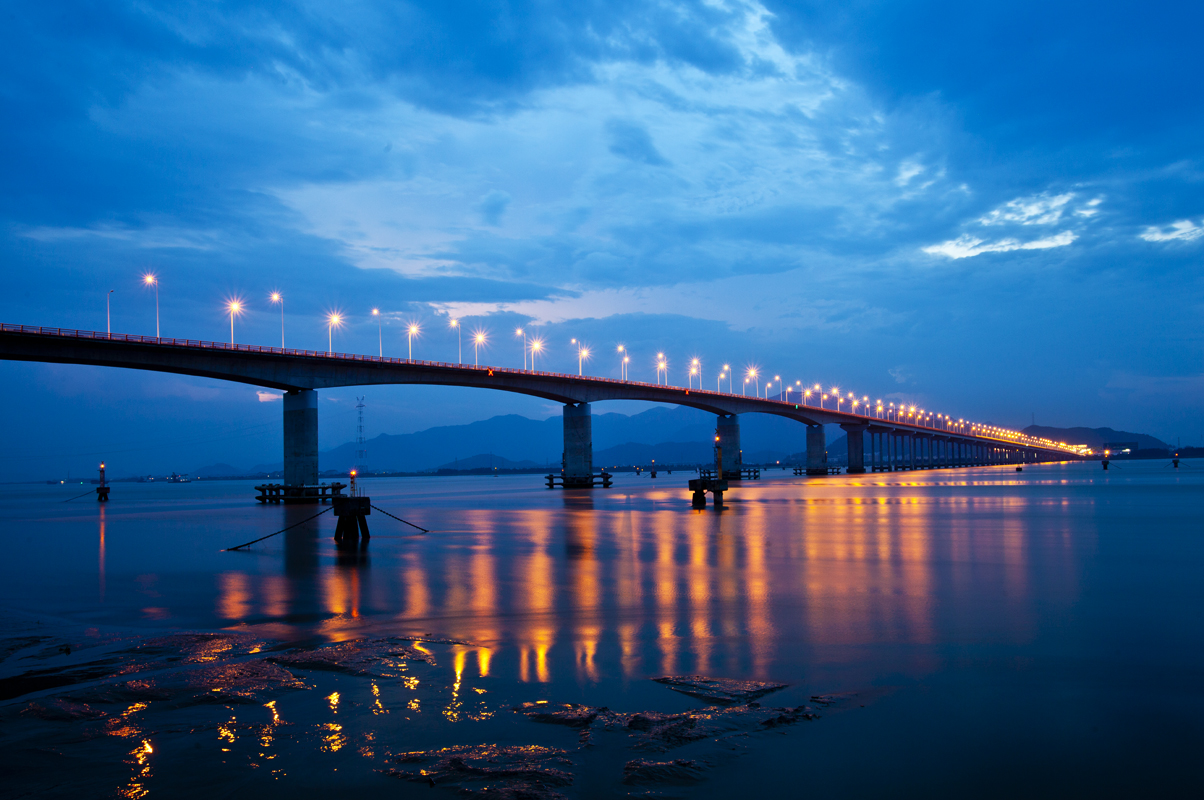 明月清风的博客'博客—椒江大桥夜景1